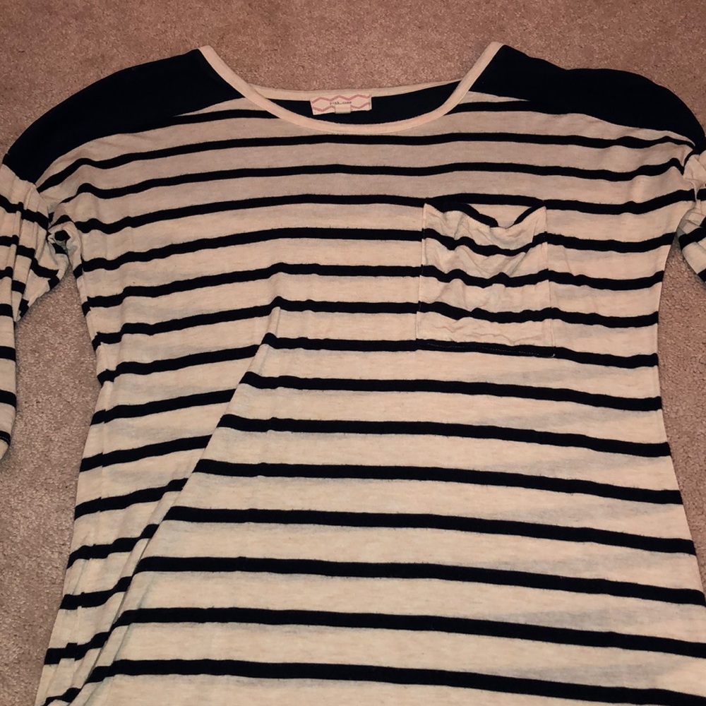 Striped tunic top